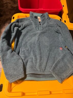 The North Face Teal quarter-Zip Fleece Pullover